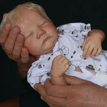 19 дюймов Леви Реборн Готовая кукла Ручная работа Реалистичная кукла для новорожденных bebe reborn muñecas reborn игрушки для коллекции