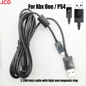 JCD 1 шт. 2,75 м USB-кабель для зарядки игр для Xbox One Зарядка игрового контроллера Кабель зарядного устройства для PS4 с магнитным кабелем