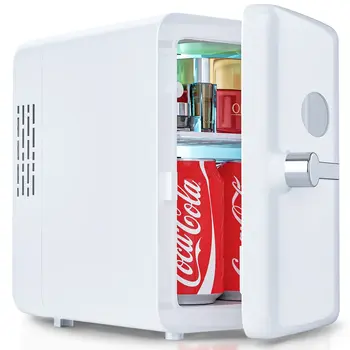 Мини-холодильник 4 л Портативный холодильник для напитков Небольшой с функцией охлаждения и обогрева для домашнего офиса, автомобиля и кемпинга