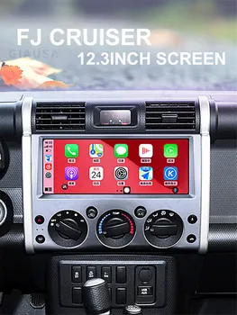128G Автомобильный мультимедийный плеер Android 12 Экран GPS Навигация для Toyota FJ Cruiser 2007-2018 Аудио Видео Радио Стерео Головное устройство