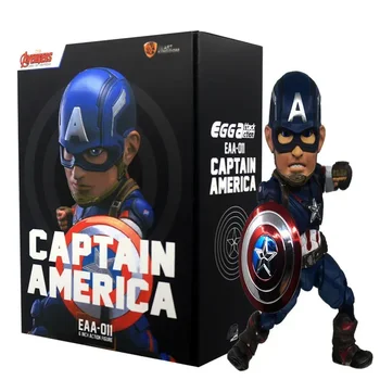 Аниме Marvel 618 Фигурка Капитана Америки Коллекционная фигурка для детей Q Версия Игрушки Подарки на день рождения