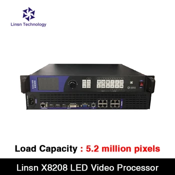 Нагрузка видеопроцессора Linsn X8208 5,2 миллиона пикселей в одном контроллере светодиодного дисплея с приемной платой Linsn