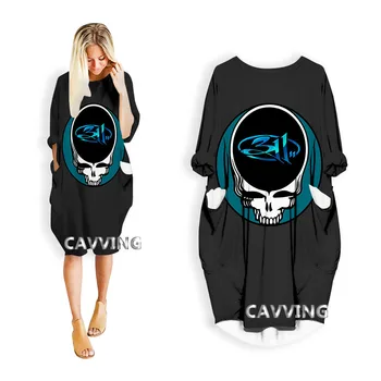 CAVVING 3D Print 311 Band Мода Смешная рубашка Костюм Harajuku Лучшие размеры США Женские юбки Платья с длинными рукавами A1