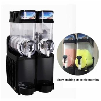  Slushy Machine Замороженный напиток Смузи-мейкер Три резервуара для приготовления прохладного сока Коммерческая машина для таяния снега