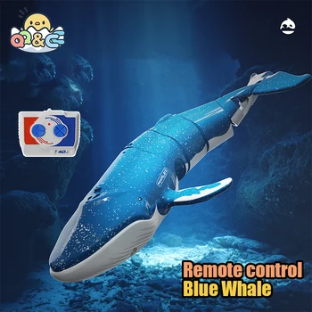 RC Shark 2.4G Дистанционно управляемый Подводный Имитация Кита Подводная Водонепроницаемая Игрушка Детские Игрушки Для Мальчиков Дети Подарки на День Рождения