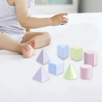 8x 3D-форма геометрическая обучающая игрушка для детей в возрасте 3+ домашнее обучение