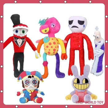 Удивительный цифровой цирк Аниме Плюшевая мультяшная плюшевая кукла Ragatha Jax Игрушка Клоун Pomni Милый плюшевый детский рождественский подарок