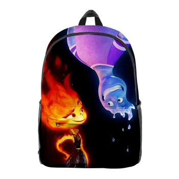 MINISO Disney3D новый рюкзак Elemental, рюкзак, мужская и женская школьная сумка, уличная сумка для учеников начальной и средней школы