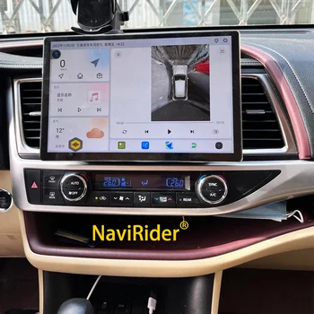 13,3 дюйма 2K экран Авто Мультимедийный Видеоплеер Для TOYOTA Highlander Android 2015 2017 Стерео GPS Навигация Беспроводная Carplay