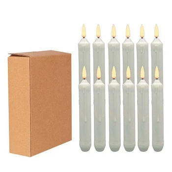 Симуляция слез Свеча Многофункциональные свечи 12 шт./коробка Желтая вспышка 2,0 х 15,5 см