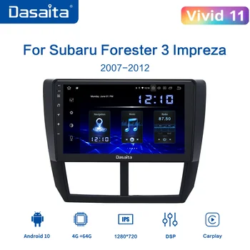 dasaita для Subaru Forester WRX 2008 2009 202011 2012 Авто Android Авто Радио 9