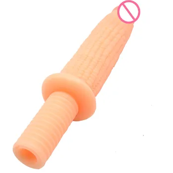 Длинная ручка Кукурузный анальный фаллоимитатор с вагинальной стимуляцией ануса Точка G Оргазм Мастурбация Анальная пробка Взрослые Секс-игрушки для женщин и мужчин