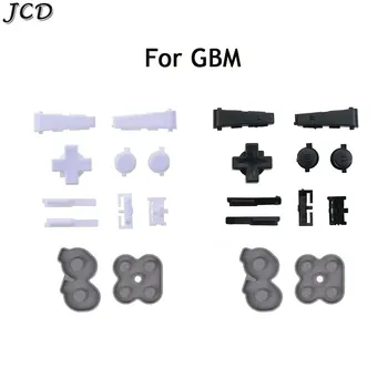 JCD Полный набор L R A B D-Pad Кнопки клавиатуры для GameBoy Микро силиконовая проводящая резиновая накладка Кнопка для замены ключей GBM