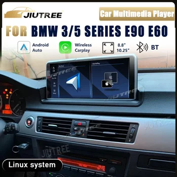 Для BMW 5 серии E60 E61 E63 E64 M5 3 серии E90 2005-2012 Автомагнитола Carplay Android Авто Мультимедийный плеер Linux GPS Головное устройство