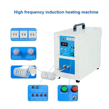  Высокочастотная индукционная нагревательная машина для выплавки металла Оборудование для термообработки золота / серебра / меди / олова / алюминия / железа